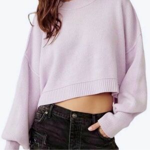 Free People Lavender/Lilac Women's Sweater